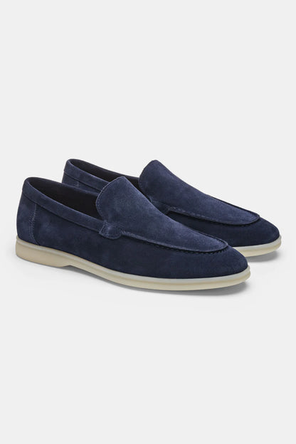 SUEDE CASUAL LOAFER - NAVY