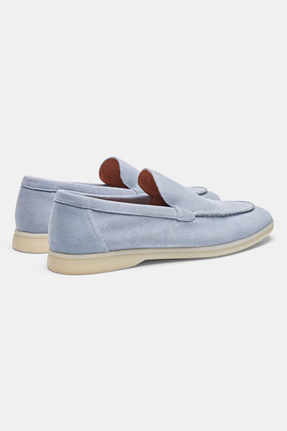 SUEDE CASUAL LOAFER - SKY BLUE