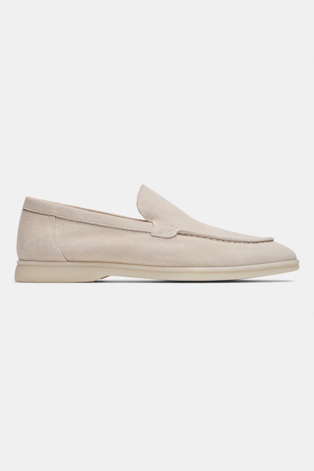 SUEDE CASUAL LOAFER - LIGHT TAN