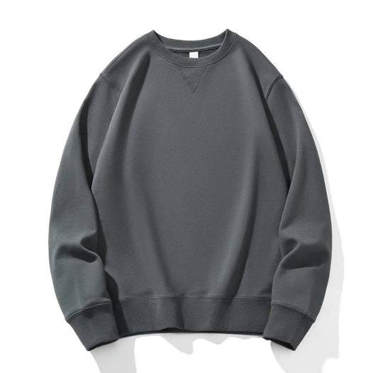 ESSENTIAL HEAVYWEIGHT CREWNECK - CHARCOAL