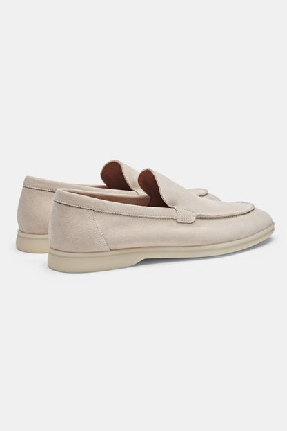SUEDE CASUAL LOAFER - LIGHT TAN