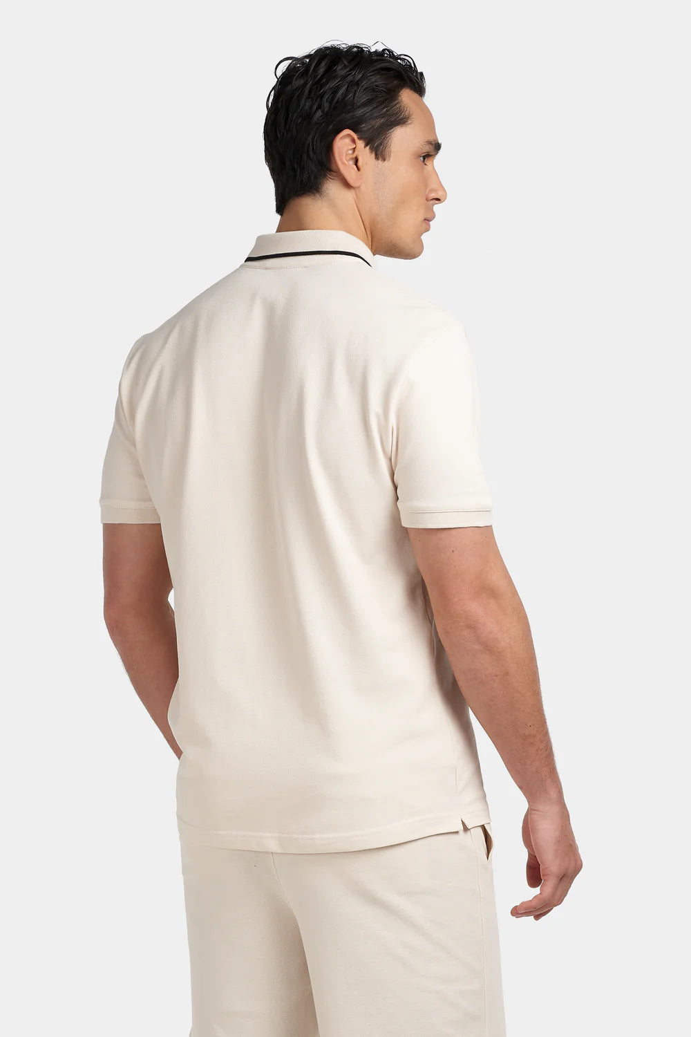 PRESTON POLO T SHIRT - BEIGE