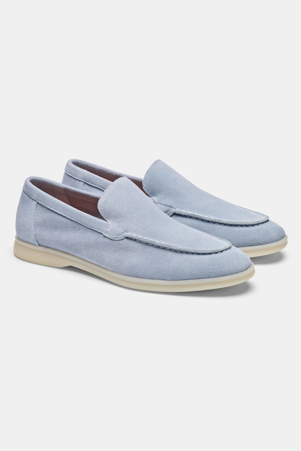 SUEDE CASUAL LOAFER - SKY BLUE