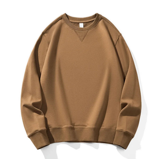 ESSENTIAL HEAVYWEIGHT CREWNECK - BROWN